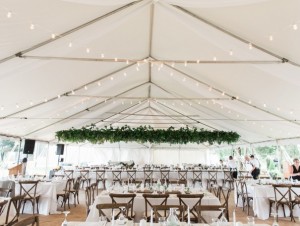 40 Wide White Frame Tent